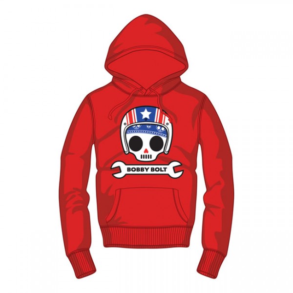 USA Helmet Red Hoodie